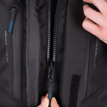 Motorrad-Textiljacke "Kiso 4.0" - ARMR - wasserdicht - schwarz/hellgrau/blau